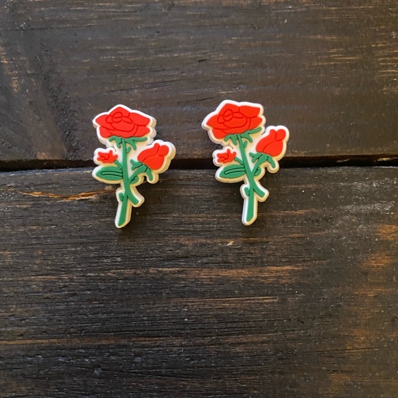 unbranded Accessories - 2X Rose Charms Great For Crocs New